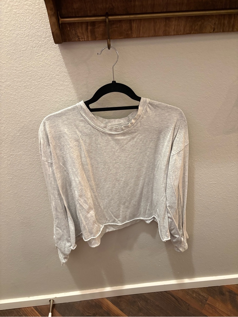 Free People Movement Inspire Layer, Heather Grey, Size M